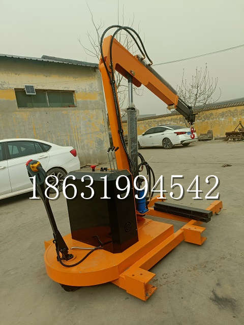 莱阳市自卸车厢随车吊 自制轮式四不像起重机 四驱平板吊 5吨 贵盛
